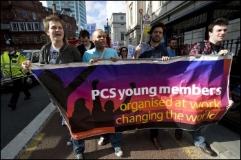 PCS youth contingent on NSSN march to Congress House, 11 Sept 2011, photo Paul Mattsson PCS youth contingent on NSSN march to Congress House, 11 Sept 2011, photo Paul Mattsson