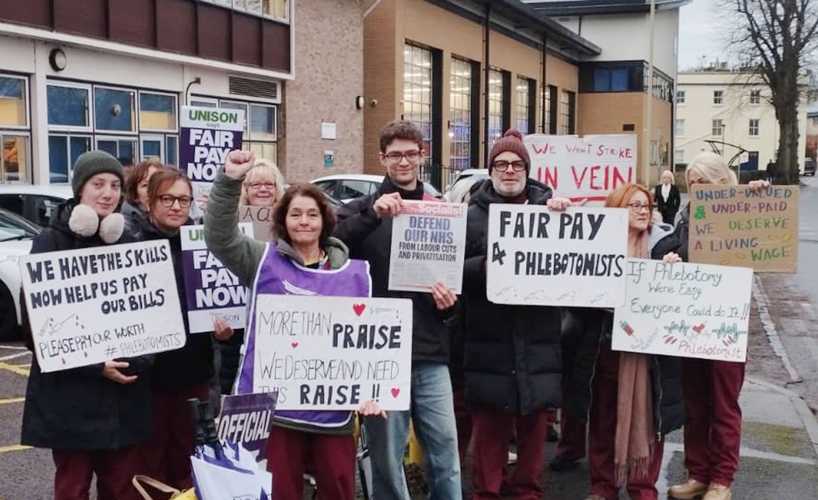 NSSN 763: NSSN salutes Unison Gloucestershire Phlebotomists after year-long strike ends